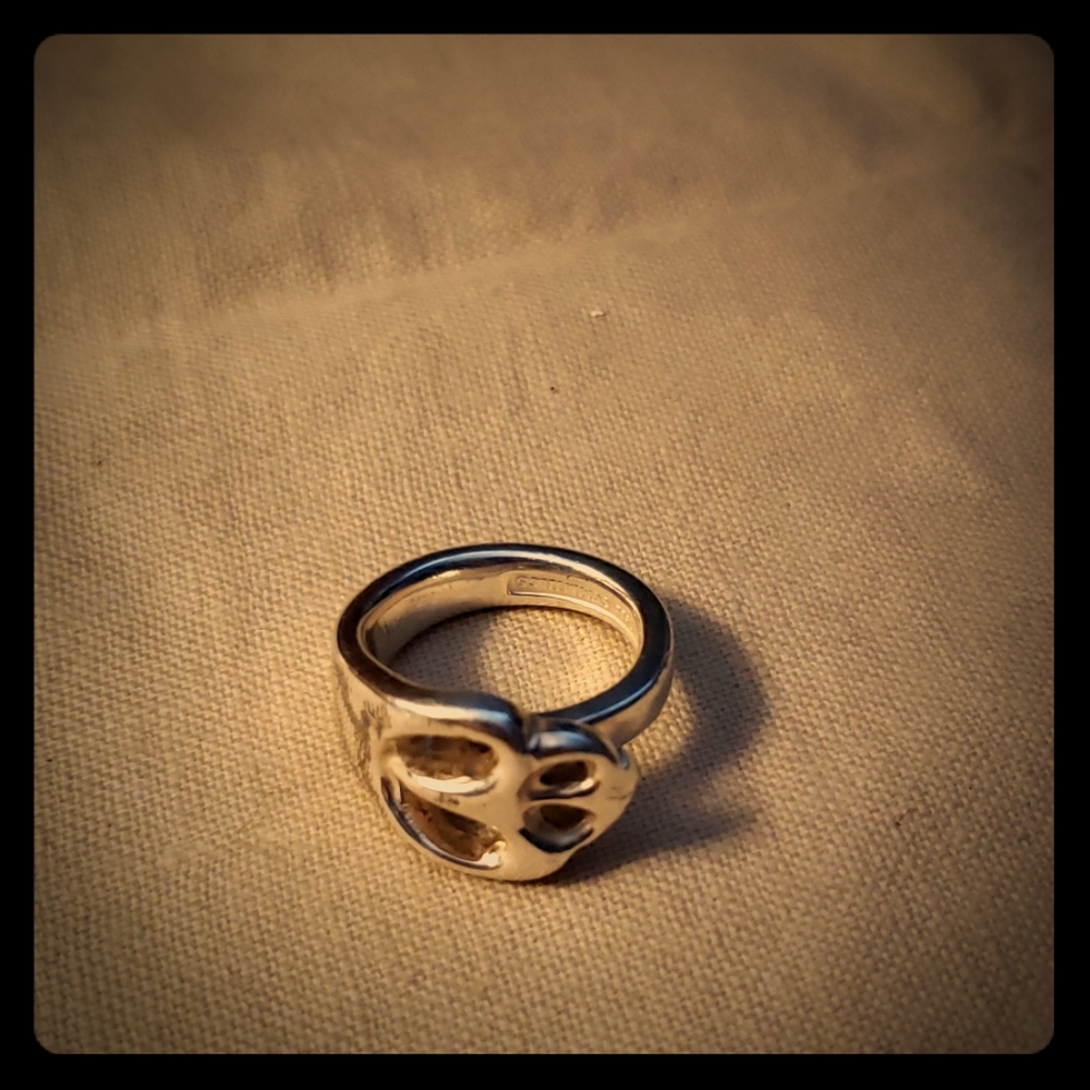 Tiffany vintage sterling silver spoon ring